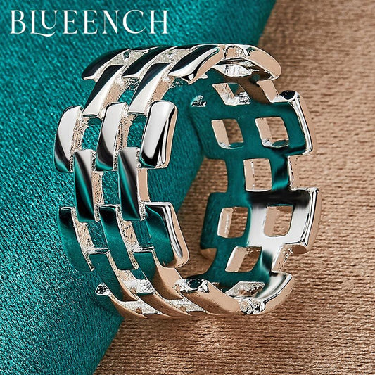 Certified 925 S.Silver Braided Cutout Ring